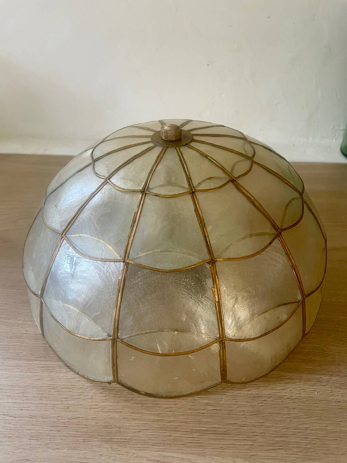 Vintage mother-of-pearl ceiling light