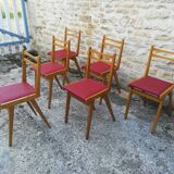 Six vintage chairs