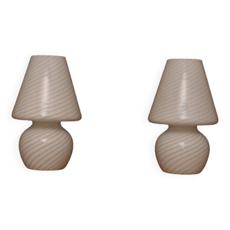 Pair of Lamps signed Murano