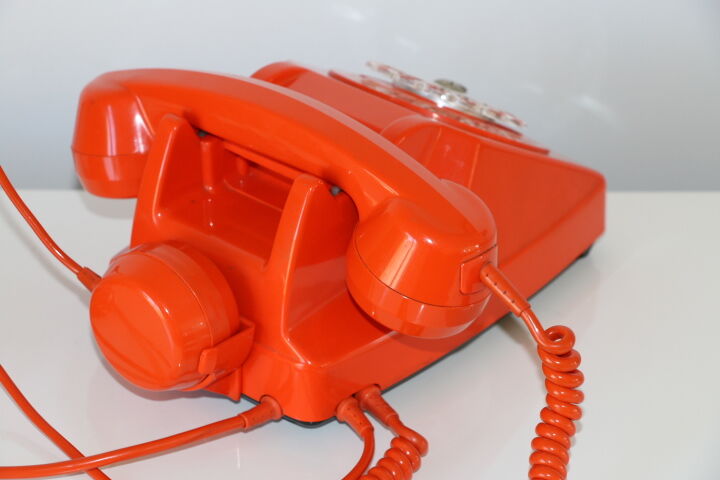 Telephone Socotel S63 orange 1981