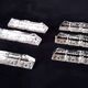 6 triangular-shaped knife rests in lead crystal