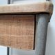 Bedside of boarding school wood vintage metal 50 s