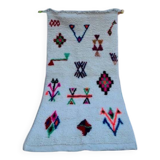 Moroccan Berber runner rug in colorful handmade wool