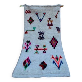 Moroccan Berber runner rug in colorful handmade wool