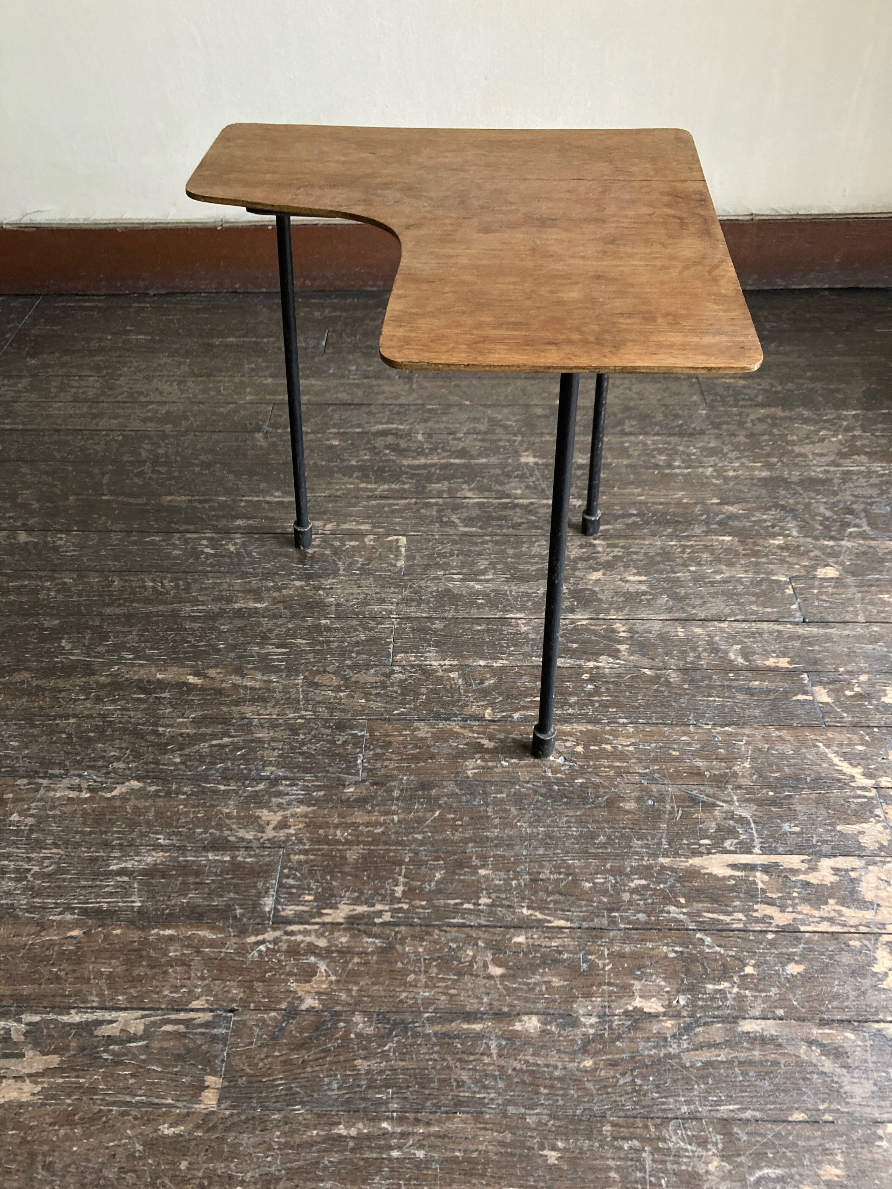 Bedside chair sofa end plywood folk art 1960