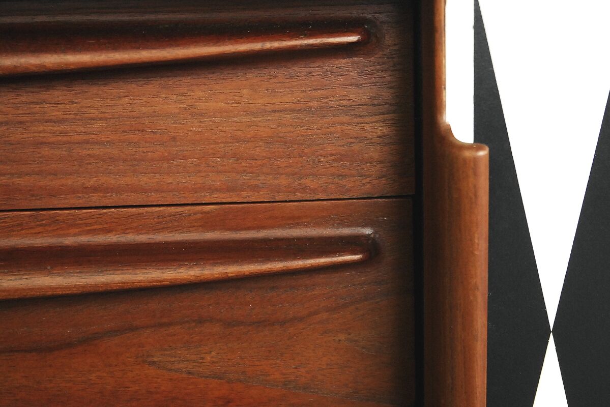 Norwegian teak vintage sideboard with pattern 1960 s