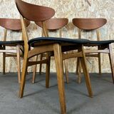 4 teak chairs