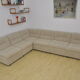 Modular sofa in beige boucle fabric, 1970s