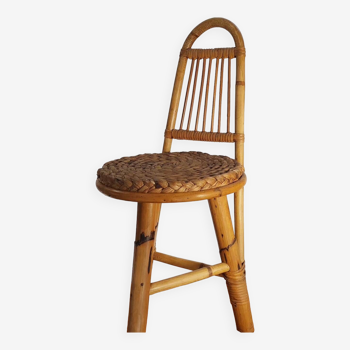 Small bamboo rattan chair