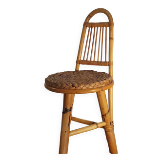 Small bamboo rattan chair