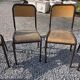 11 school chairs from the 70s