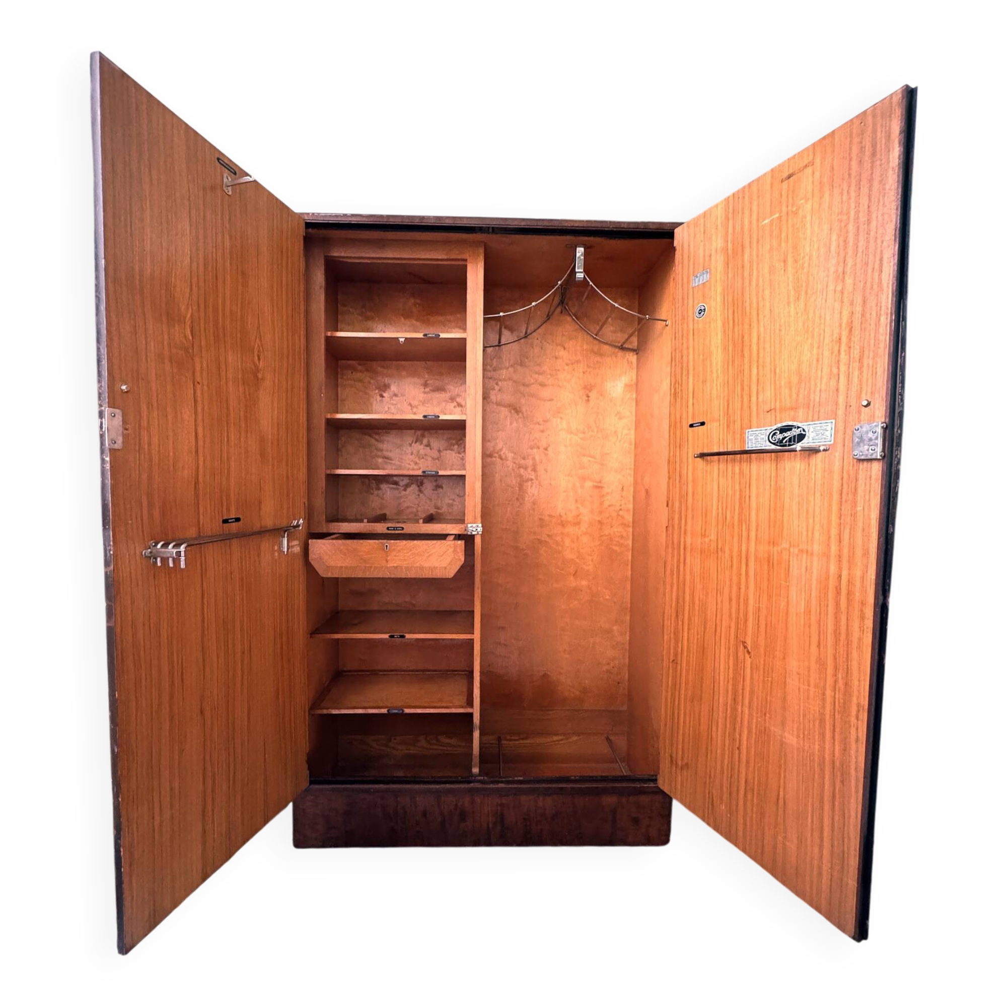 Mr Art Deco English Wardrobe "Compactom" - Model KK - Years