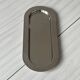 Stainless steel platter – Elongated oval serving dish in metal – Aperitif tray