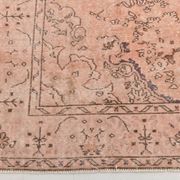 7x10 Dusty Pink Vintage Persian Rug, 199x303 Cm