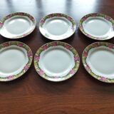 11 assiettes à dessert Raynaud vintage
