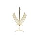 Brass rosewood magazine rack design sixties