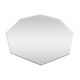 Miroir plateau octogonal biseauté