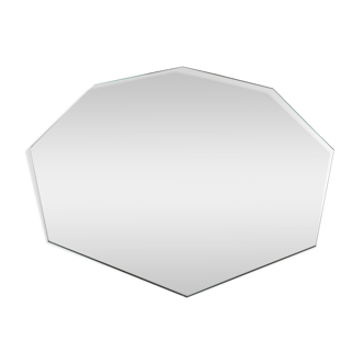 Miroir plateau octogonal biseauté