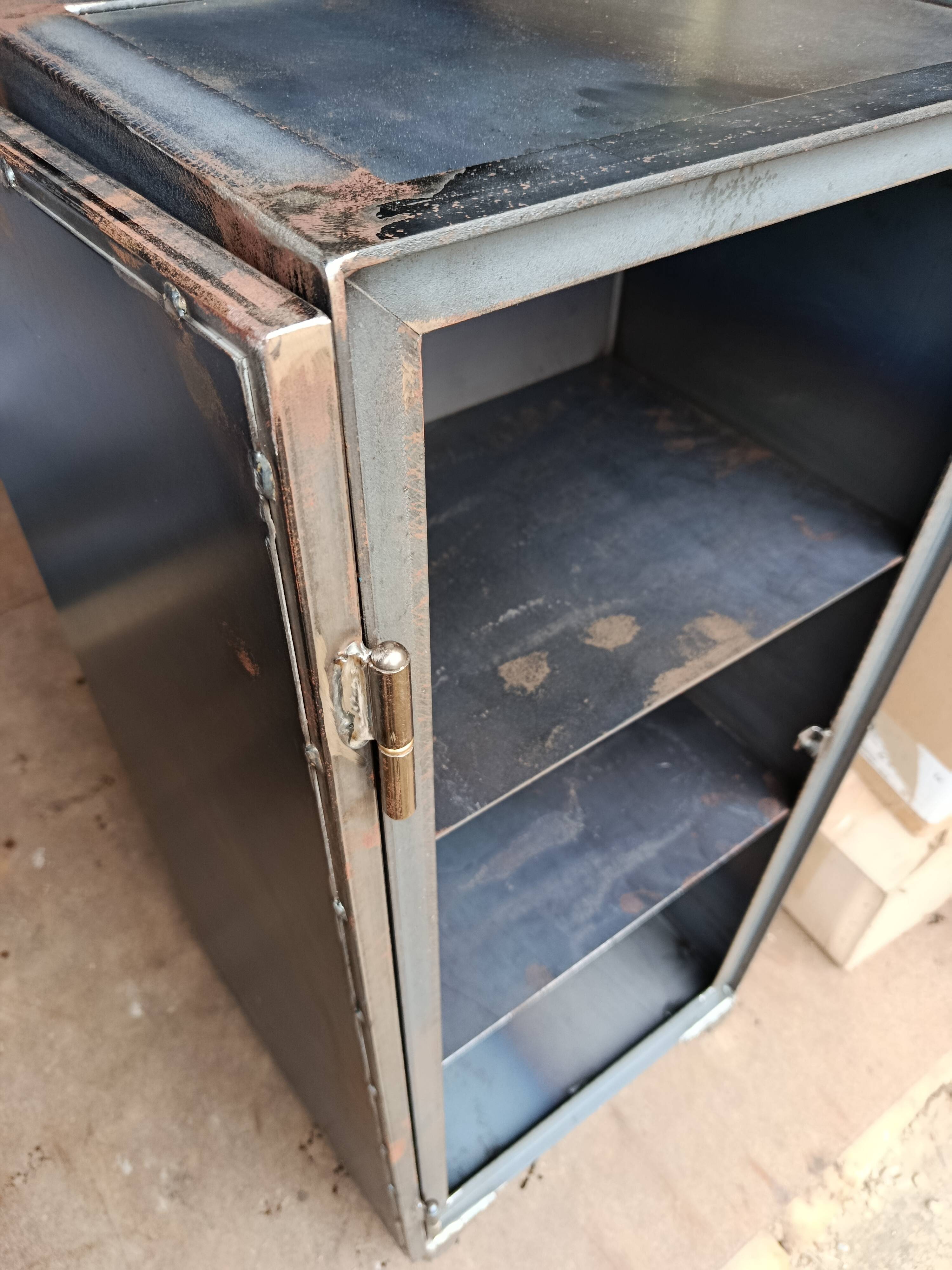 storage furniture letrapu in raw steel