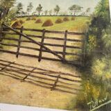 Oil on cardboard, early 20th century