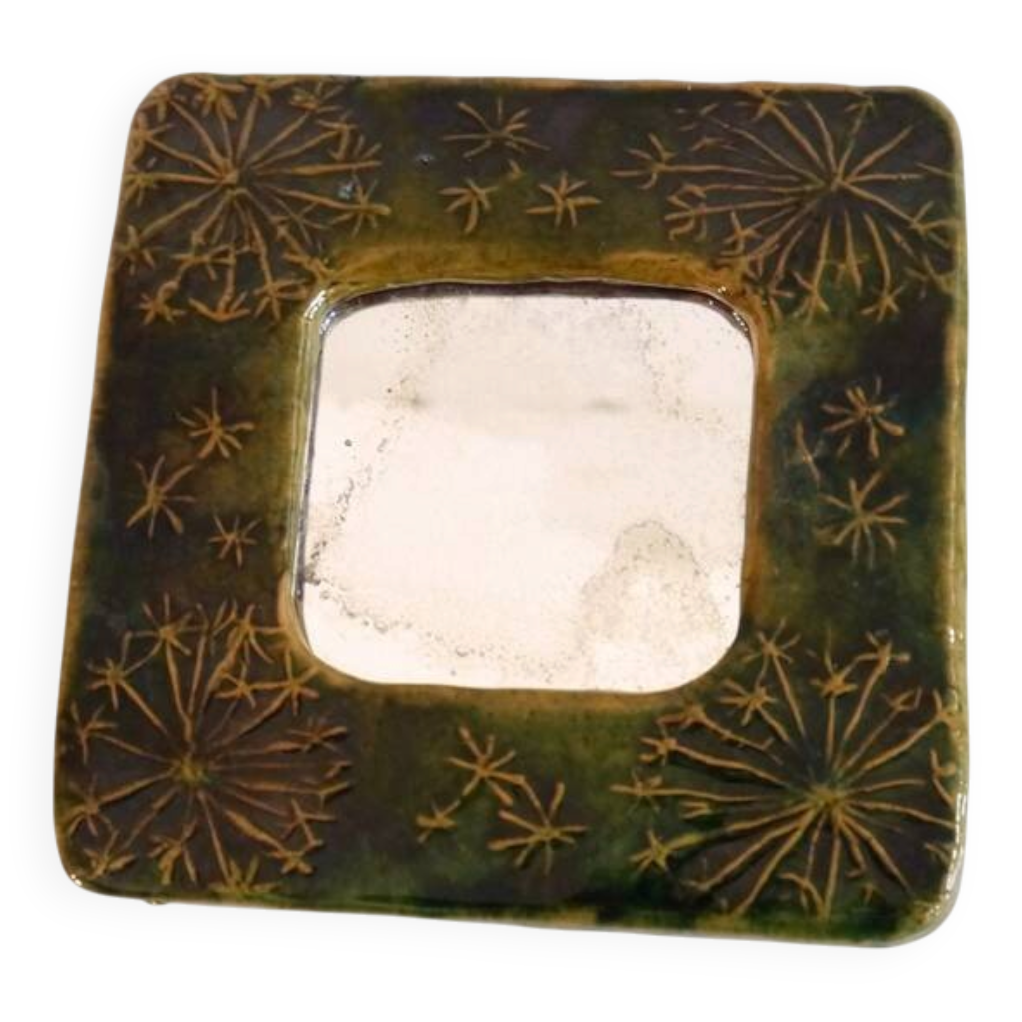 Scandinavian ceramic mirror 1960