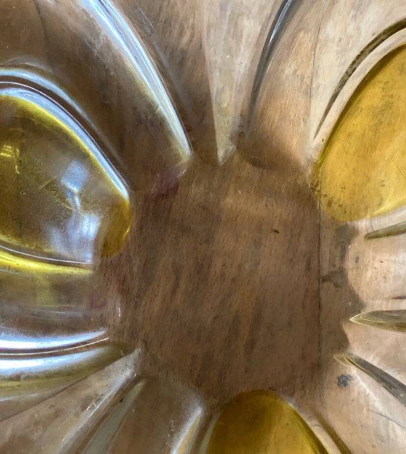 Vintage Murano glass fruit bowl from the 60s
