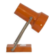 Orange and chrome wall or table spot lamp, bedside, 1960