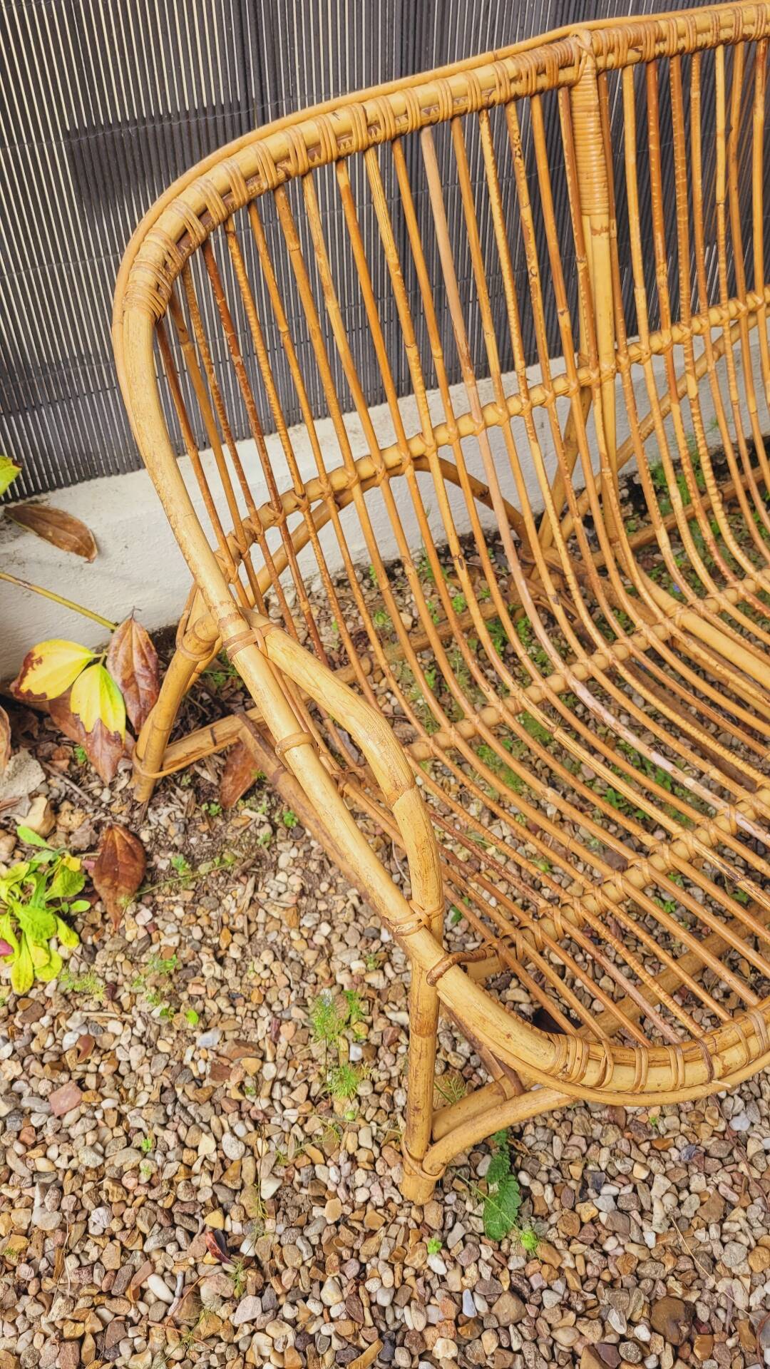 Rattan bench