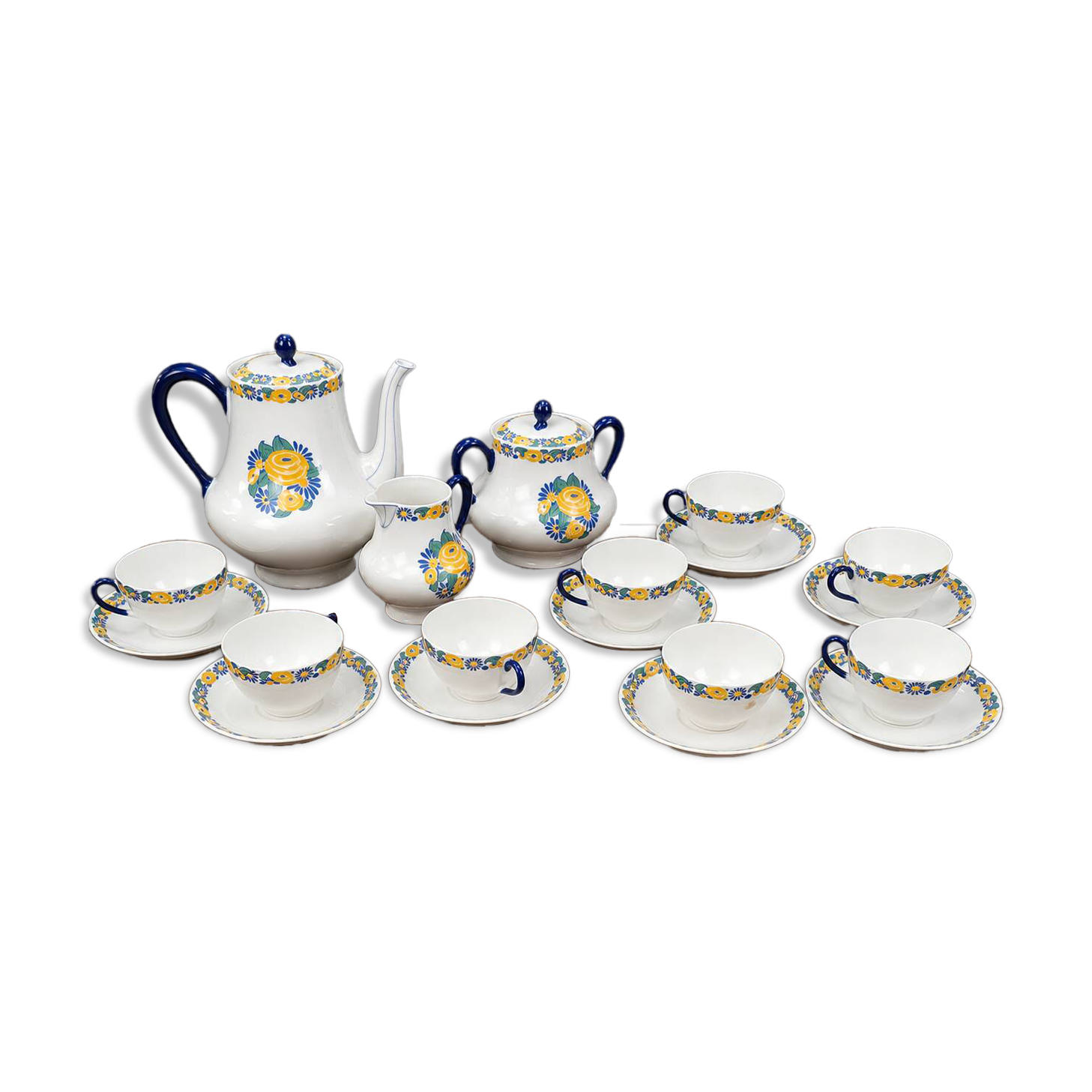 Limoges porcelain coffee service B&C – model "La Maîtrise"