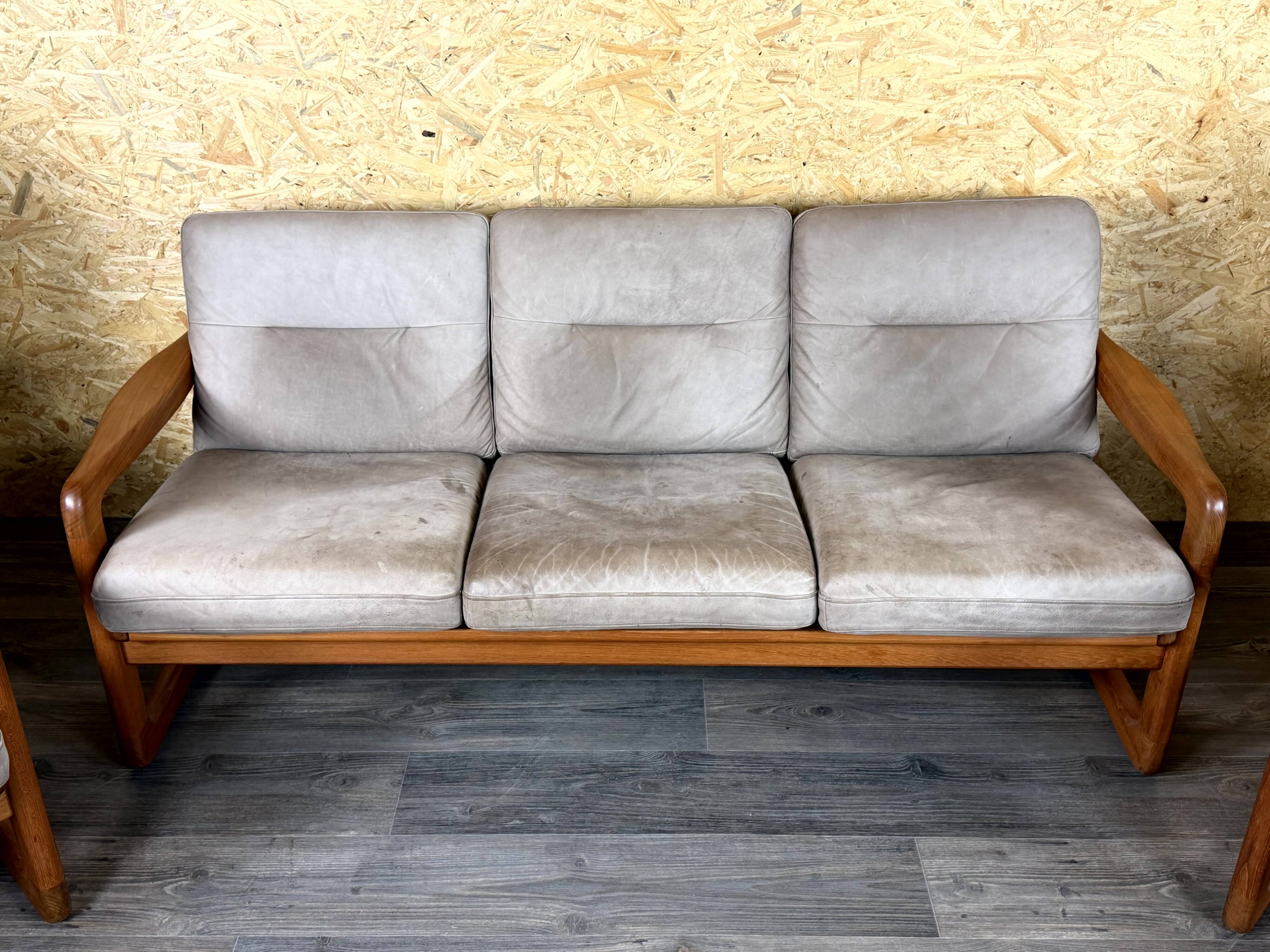 1960s 1970s Teak Sofa  & 2 Easy Chairs  by Holstebro Møbelfabrik A/S