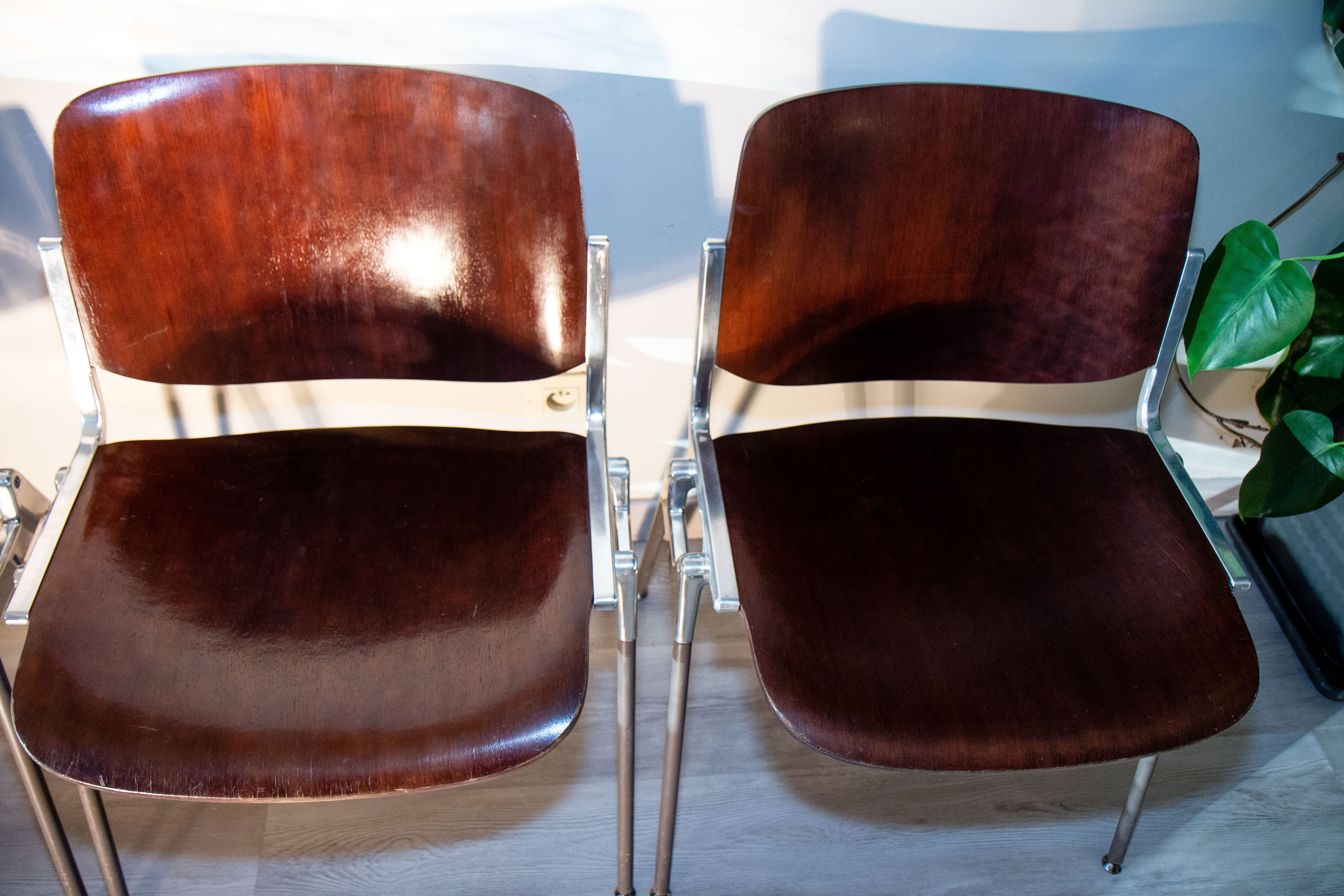 Suite de 4 chaise DSC 106 de Giancarlo Piretti pour Castelli, 1965