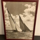 Framed photography, sailboat theme