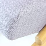 Mid Century Bentwood Rocking Armchair In Blond Oak By Ton, Czechoslovakia