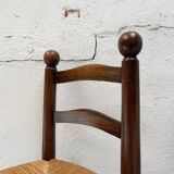 Chair in beech and straw