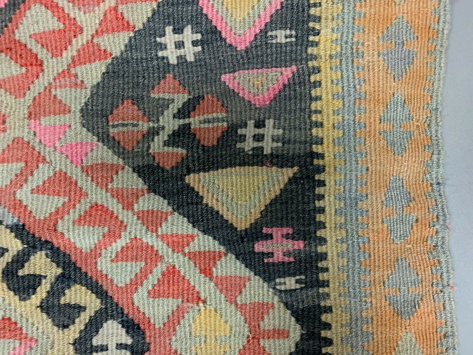 Turkish kilim 453x130 cm wool