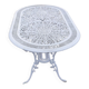 Ornate cast aluminum garden table