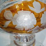 Cut and chiseled Bohemian crystal cup