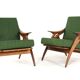 De Ster "Knoop" - armchair 'Glane' mid century modern Dutch Design in teak