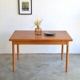 Teak table with Italian extensions 125cm
