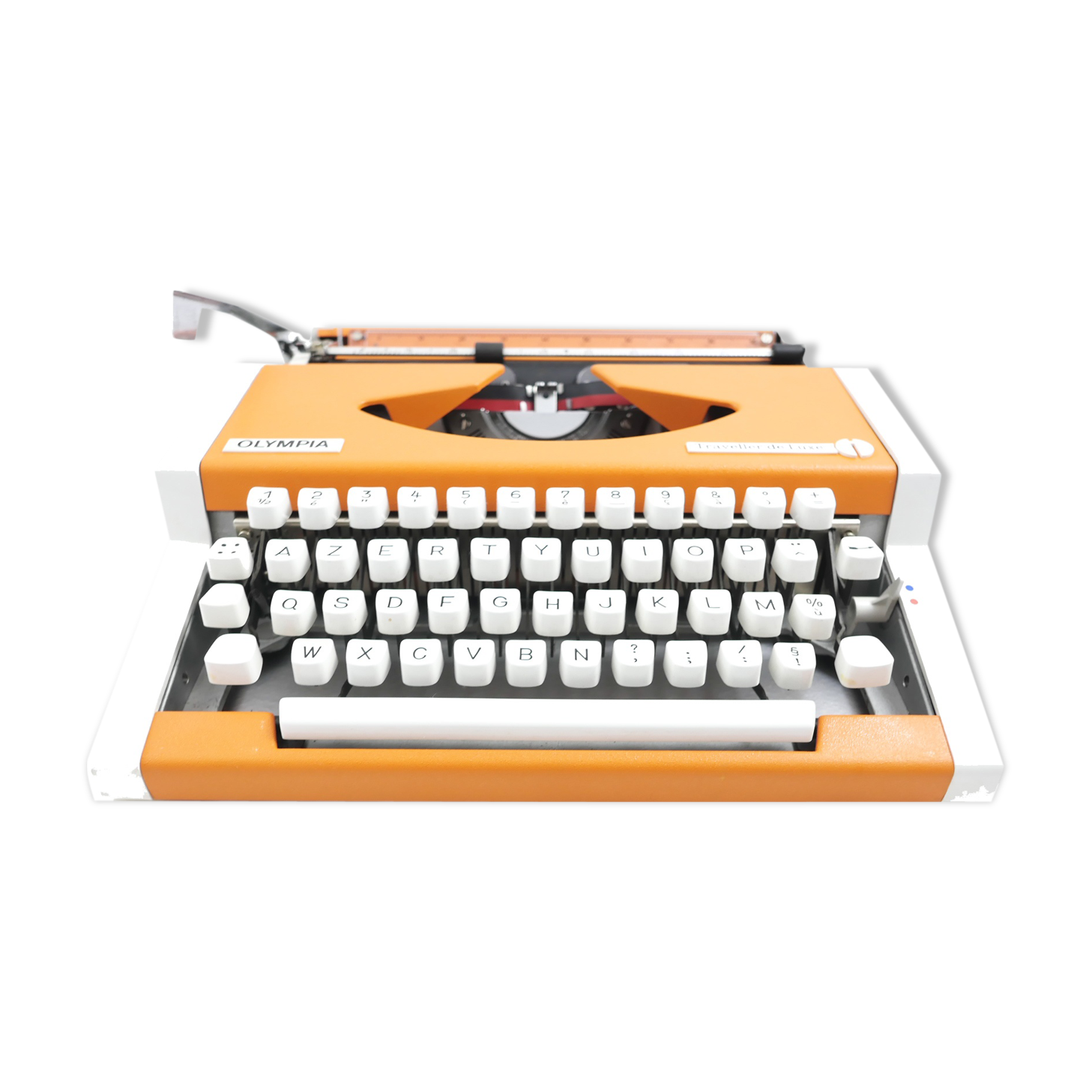 Machine to type Olympia Traveller Luxury Orange revised new ribbon