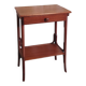 Curved solid wood side table - early 20th century