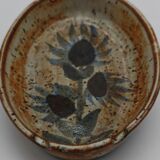 Ravier with pyrite stoneware thistles