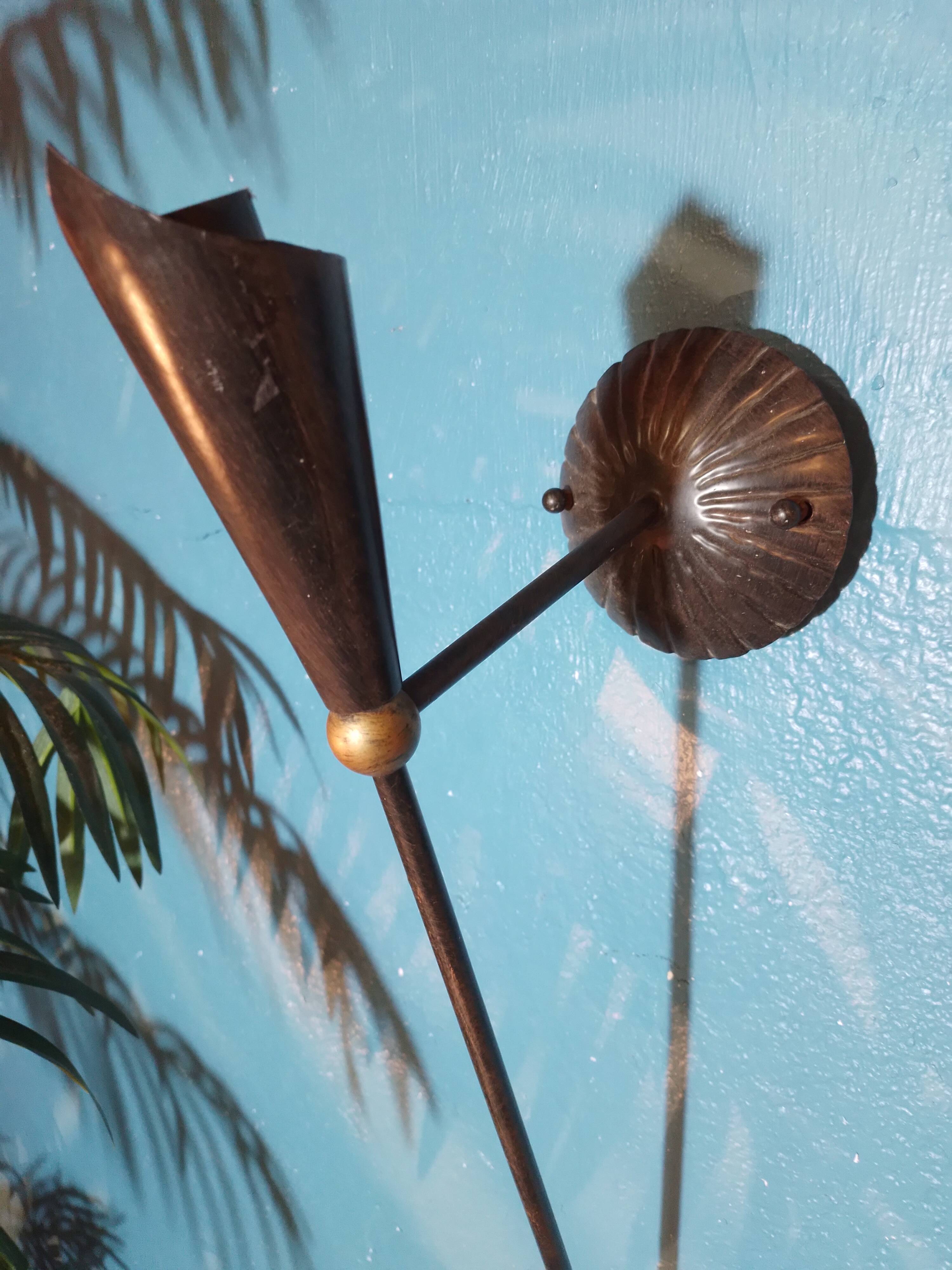 “Torchère” wall lights 1950s