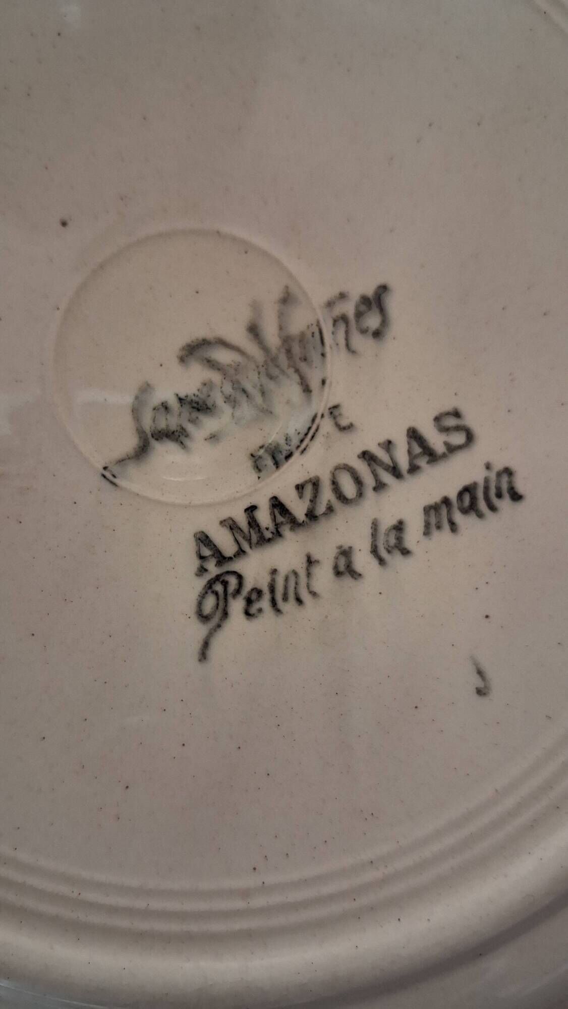 Amazonas plates Sarreguemines