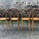 4 Thonet style bentwood chairs in beech.