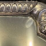 Silver metal mirror tray