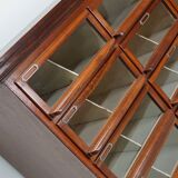 Vintage Dutch Oak / Mahogany Haberdashery Shop Cabinet, 1930s