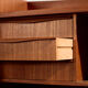 Restored teak cylinder desk