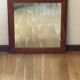 Miroir 50 x 50 cm. Cadre bois exotique