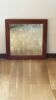 Mirror 50 x 50 cm. Exotic wood frame.